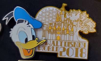 2018 Dated Year Pins - Walt Disney World Donald - WDW
