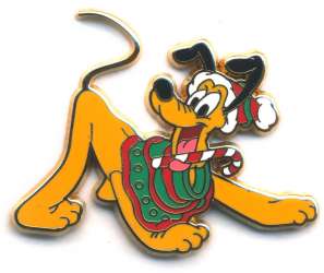 Pluto in a Christmas Sweater and Hat