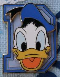 45466 - Block Varsity Letters - Donald Duck with Letter D alternate image