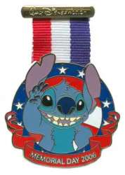 2006 - Stitch Medal with Red White and Blue Ribbon