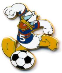 Donald Duck Playing Soccer