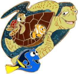 'Finding Nemo 3D Release - Crush, Squirt, Marlin and Dory - DSSH'