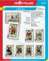 Heroes vs. Villains Pin Event 2021 - Playing Cards Boxed Set - WDW