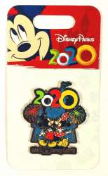 2020 Dated Year Pins - Mickey and Minnie Mouse Fireworks - WDW
