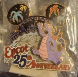 EPCOT 25th Anniversary - Cast Member Exclusive Epcot 25th Anniversary Figment - WDW