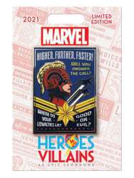 46028 - Heroes vs Villains Pin Event - Recruitment Poster Series - Captain Marvel - Walt Disney World alternate image