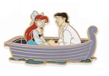 29232 - The Little Mermaid 30th Anniversary - Kiss the Girl Pin Set - Ariel with Prince Eric in a Boat alternate image