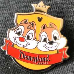 2012 Hidden Mickey - Crest Collection - Chip &amp; Dale - Completer - DLR