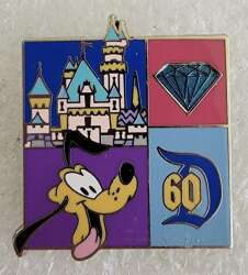 46104 - Disneyland Diamond Celebration Event - Disneyland 60th Anniversary Color Block Starter Set - Pluto and Sleeping Beauty Castle ONLY - Disneyland Resort alternate image