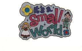 It&#039;s a Small World - It’s a Small World Glitter Logo with Flower - MLT