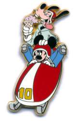 Click to view the Mickey & Goofy Riding in a Bobsled details