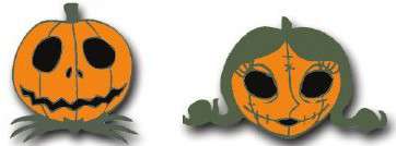 Jack and Sally Pumpkins