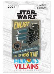 Heroes vs Villains Pin Event - Recruitment Poster Series - Star Wars First Order - WDW