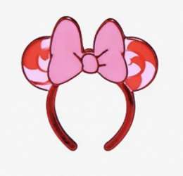 47769 - BoxLunch - Minnie Mouse Ears Headband (Series 3) - Pink Peppermint - Disney Licensed alternate image