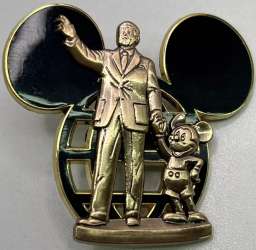 Click to view the Partners Statue with Mickey Globe details