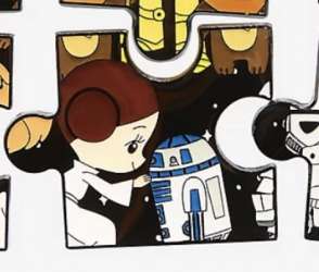 Star Wars Puzzle Mystery Set - Princess Leia &amp; R2-D2 - LFLY