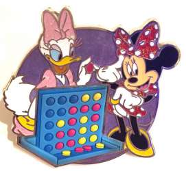 Board Game Free-D Pin Series - Four in a Row - Minnie and Daisy - HKDL