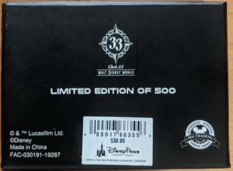 Rise of the Resistance - Star Wars: Rise of the Resistance Club 33 Pin - WDW
