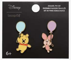 47564 - BoxLunch - Disney - Chibi Pooh & Piglet with Balloons - Loungefly alternate image