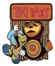 47613 - Walt Disney's Enchanted Tiki Room 50th Anniversary Event: Tiki Garden Mystery Collection - Jiminy Cricket and Tiki Baby - Disneyland Resort alternate image
