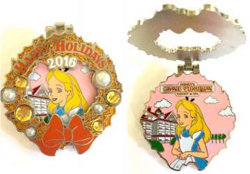 29886 - Resort Holiday Collection 2016: Jeweled Wreaths - Grand Floridian Resort & Spa - Alice Wreath - Walt Disney World alternate image