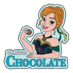 'Disney Pins Blog (DPB) Exclusives - Uncas International - Frozen - Anna and Chocolate - DLIC'