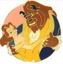 31016 - Disney Channel 10th Anniversary 1993 Set of 10 Pins - Belle and the Beast - Disney Licensed alternate image