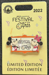 'EPCOT International Festival of the Arts 2022 - Mickey and Minnie Mouse Logo - WDW'