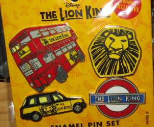 The Lion King London Musical Pin Set