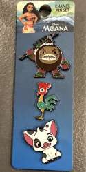 4813 - BoxLunch - Disney - Moana 3-Pin Set - Kakamora, Hei Hei, and Pua - Loungefly alternate image