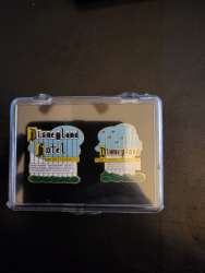 48184 - DLR Cast Member Pin of the Month - Disneyland Marquee & Hotel Sign - Disneyland Resort alternate image