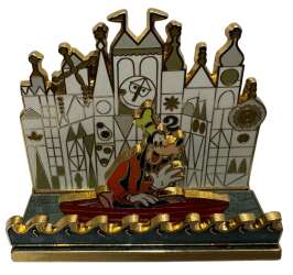 48345 - 3D Diorama Collection - Goofy Riding it's a small world - Disneyland Resort alternate image