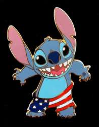 Stitch - Independence Day- Stars and Stripes boxers