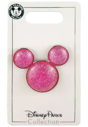 48729 - Mickey Icon - Pink Glitter Mickey Head alternate image