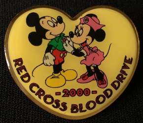 Red Cross Blood Drive Mickey and Minnie Mouse