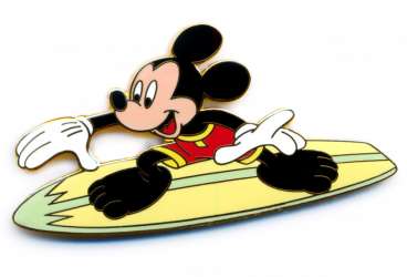 'Surfing - Mickey Mouse riding a Surfboard - DSJ'