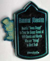 Signs at Disneyland Resort - The Haunted Mansion Attraction Description - DLR