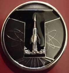 Tomorrowland Retro Logo - Black and White Rocket