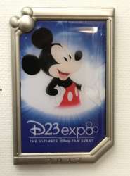 32903 - D23 Expo 2017 - Logo Pin - Mickey Mouse - Disney Fan Club alternate image