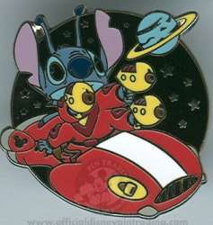 Stitch on a Flying Saucer