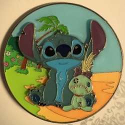 32814 - BoxLunch - Lilo & Stitch - Stitch and Scrump on a Beach - Loungefly alternate image
