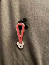 47638 - WDW Hidden Mickey Series 2010: Mickey Lanyard Collection - Pink lanyard (3 of 5) - Walt Disney World alternate image