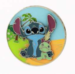 32814 - BoxLunch - Lilo & Stitch - Stitch and Scrump on a Beach - Loungefly alternate image