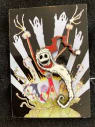 50423 - Nightmare Before Christmas Stretching Portrait Series - #3 Santa Jack Skellington with Sandy Claws Sack - Disneyland Resort alternate image