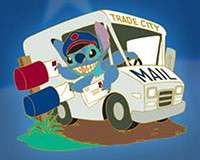 Stitch delivering mail