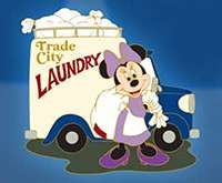 Minnie with laundry truck