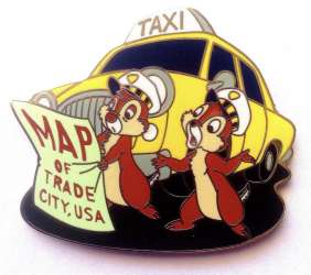 Chip and Dale with taxi