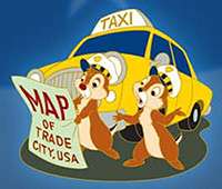 50493 - Trade City, USA: Pin With Purchase Promotion - Chip and Dale with taxi - Walt Disney World alternate image