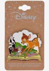50560 - BoxLunch - Disney - Bambi & Friends Floral Storybook Pin - Disney Licensed alternate image