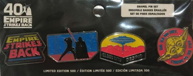 Star Wars: The Empire Strikes Back 40th Anniversary Pin Set
